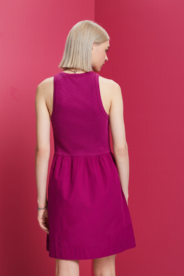 Minikleid aus Materialmix