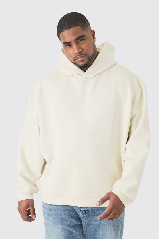 Plus kastiger Oversize Scuba Hoodie