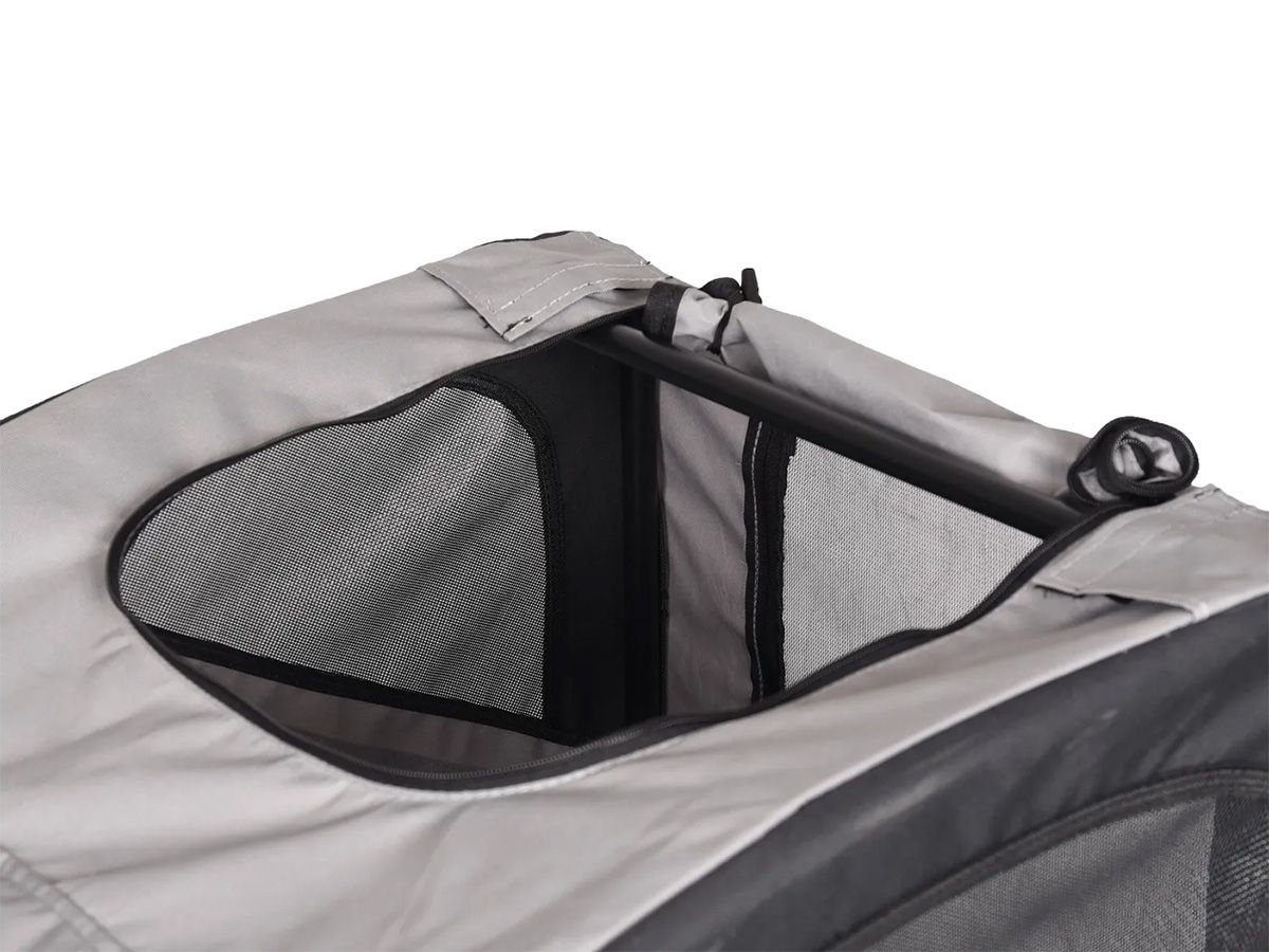 Flamingo Doggy Liner Juliette Grey Hundefahrradanhänger