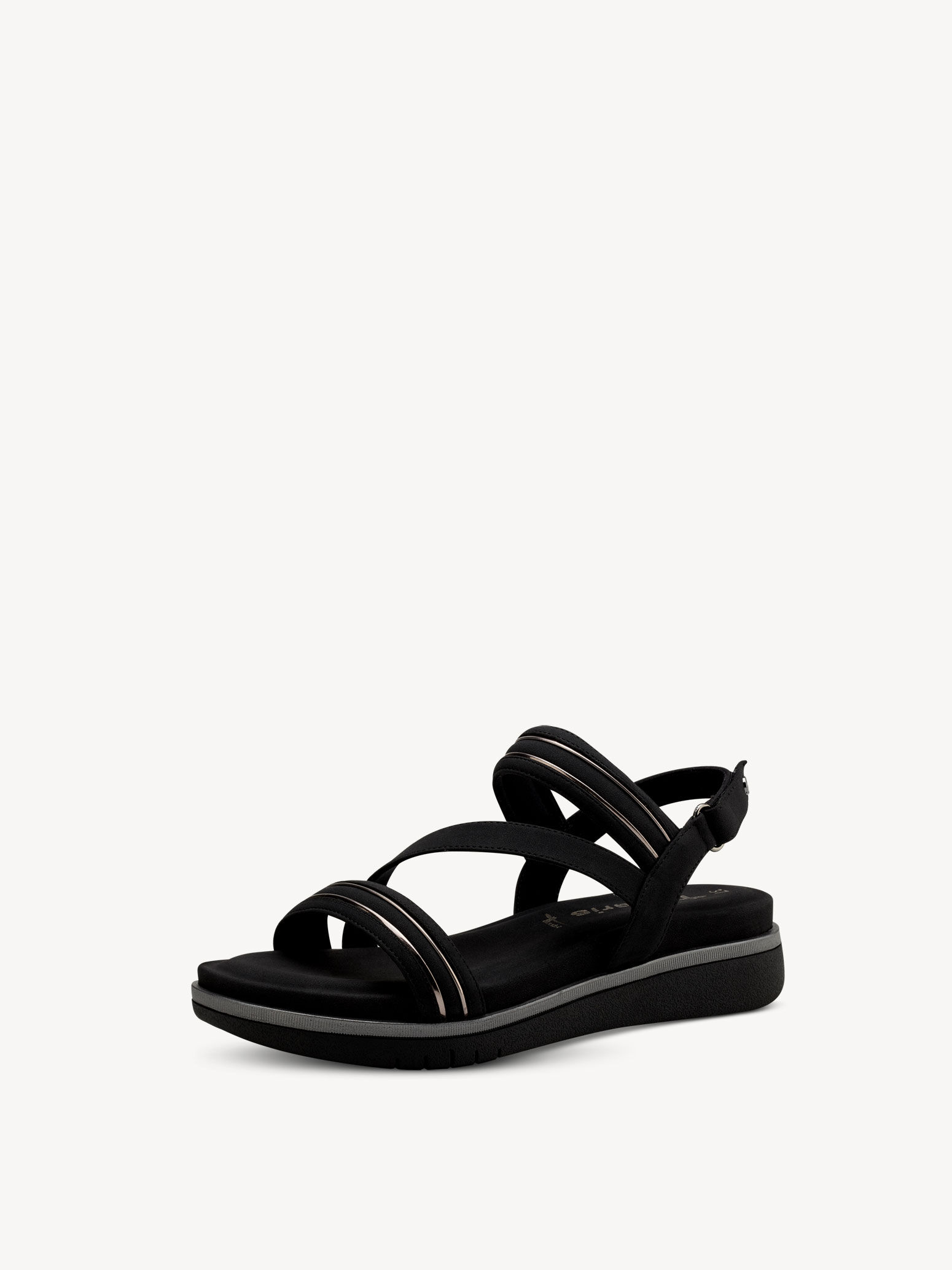 Sandale à talon - noir