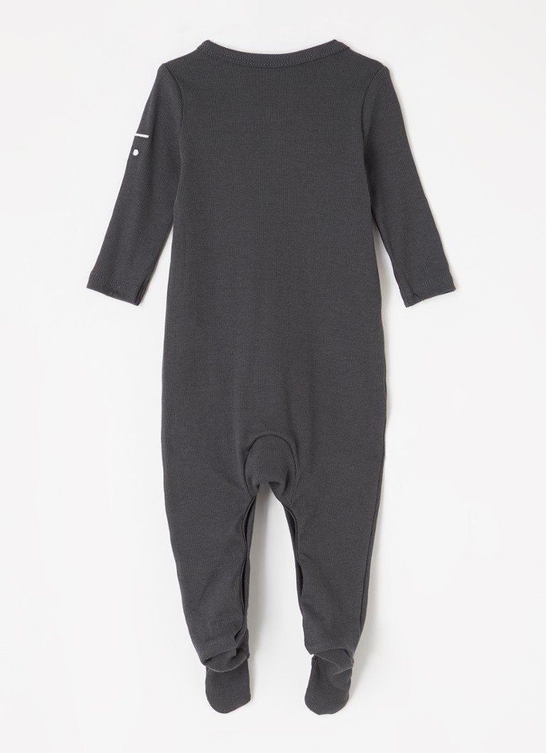 Gray Label Rib-knit baby suit in organic cotton blend