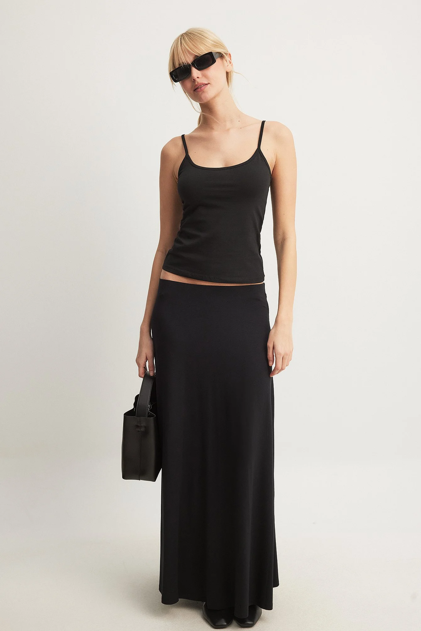 Soft Line Flowy Maxi Skirt