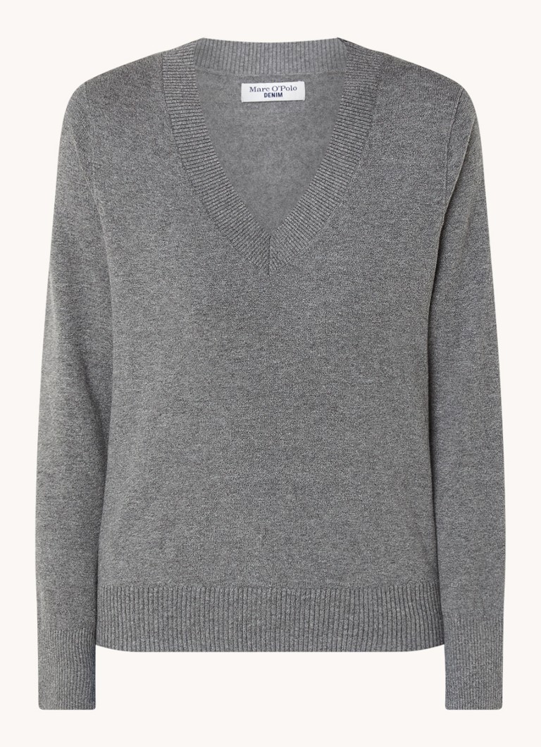 Pulover subțire cu decolteu în V de la Marc O'Polo Denim.