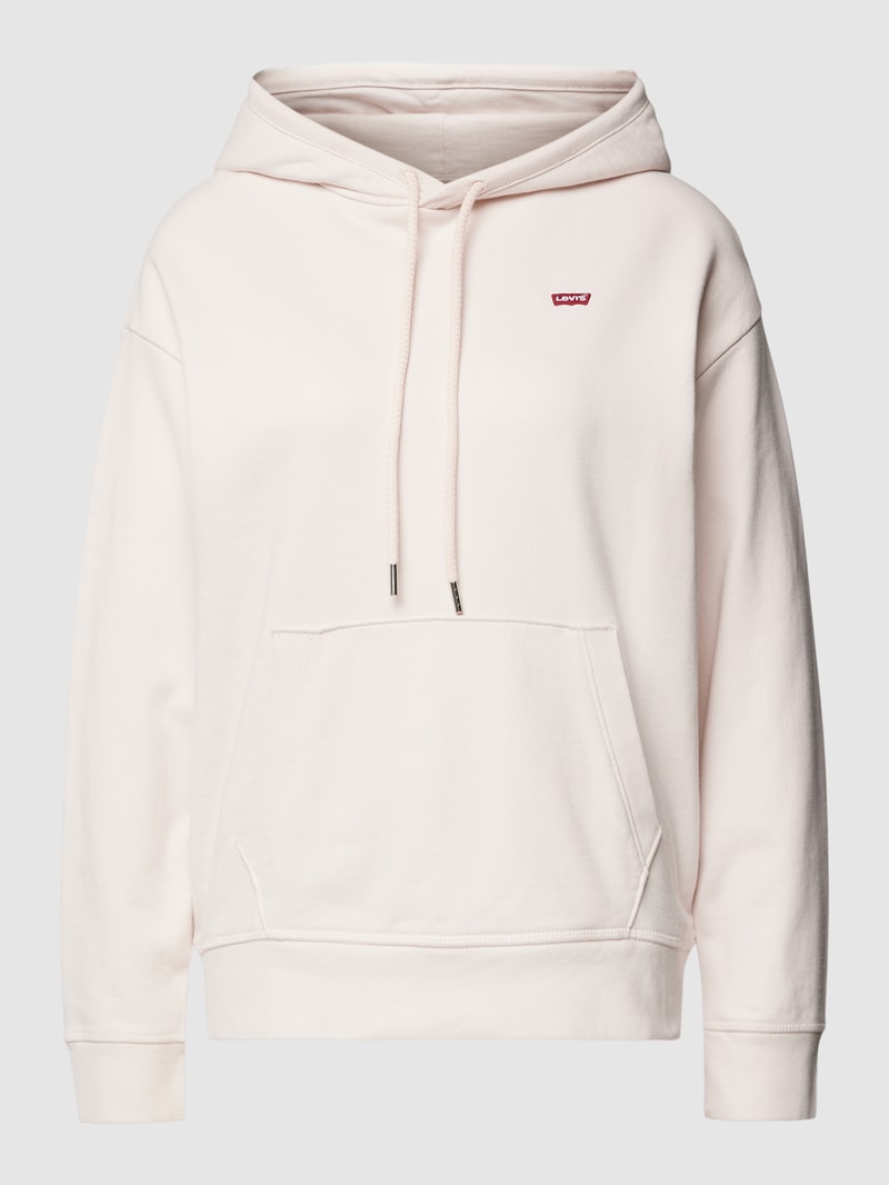 Hoodie mit überschnittenen Schultern in altrosa