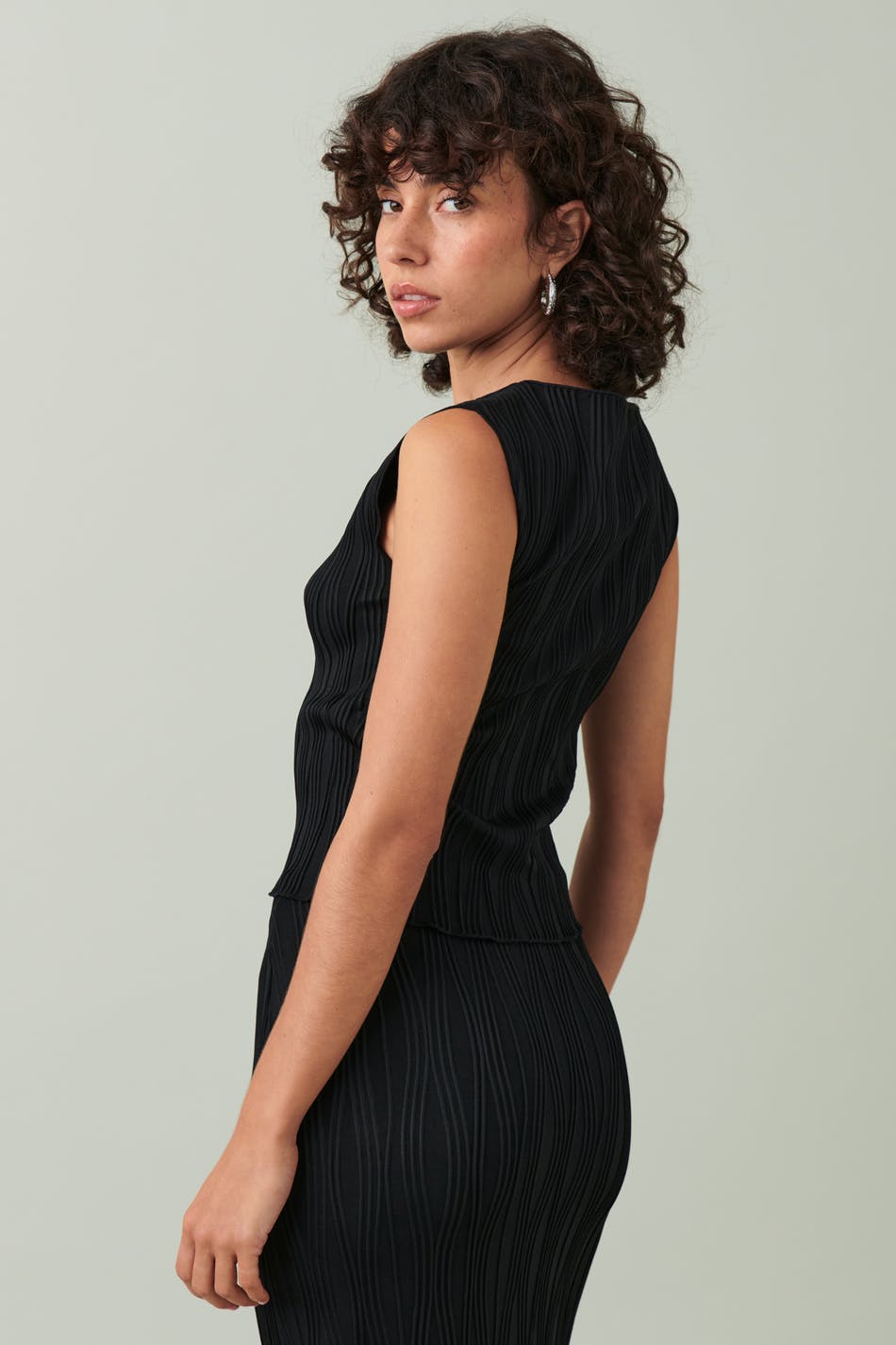 Wave textured top