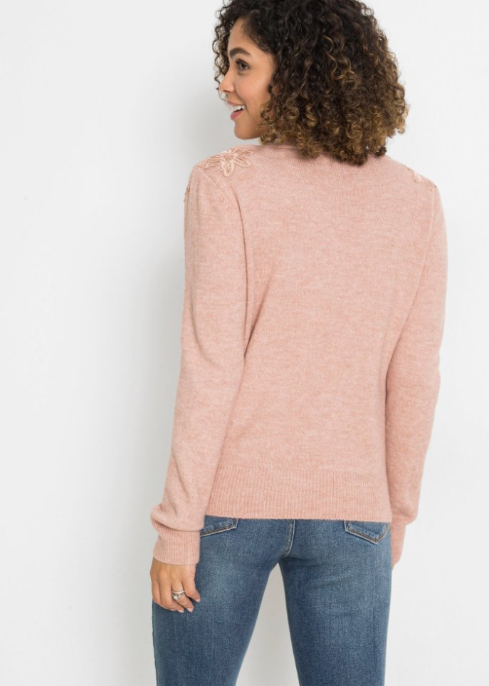Pullover in Wickeloptik