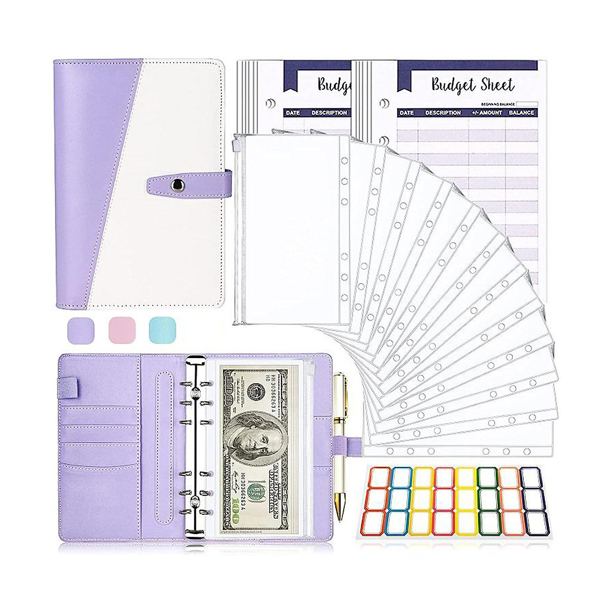 A6 Binder Budget Notizbuch Notizbücher für Kinder