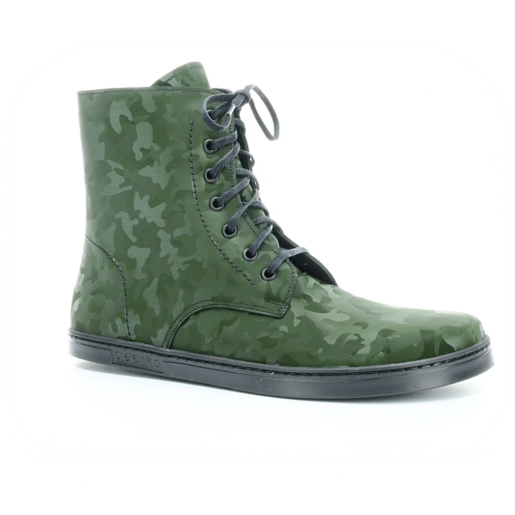 Peerko Go Camo grüne Barfuß-Stiefeletten