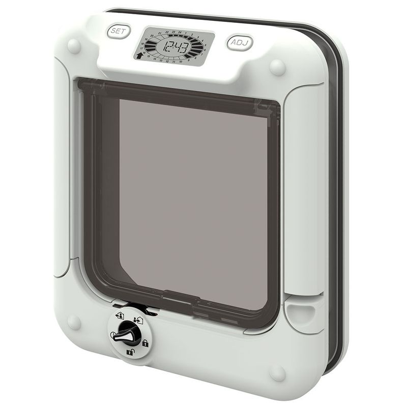 Closer Pets Mikrochip Katzenklappe Wandeinbau 360W