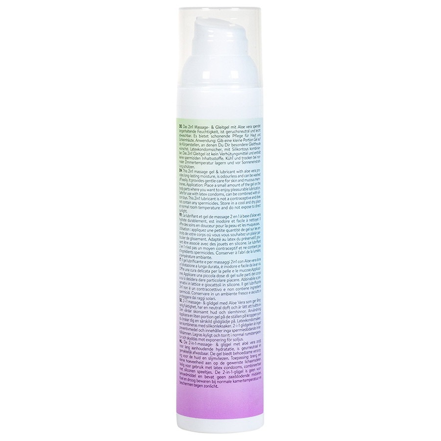 2 in 1 Massage und Gleitgel Aloe Vera