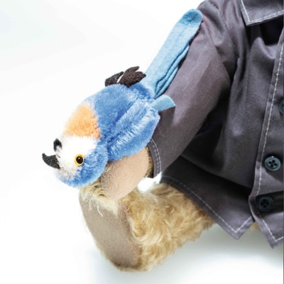 Monty Python Teddybär: Toter Papagei-Sketch, 28 cm, hellbraun