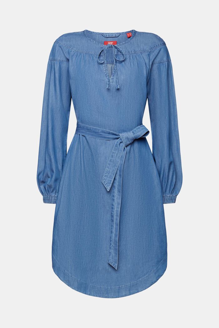 Leichtes Jeanskleid mit Bindegürtel