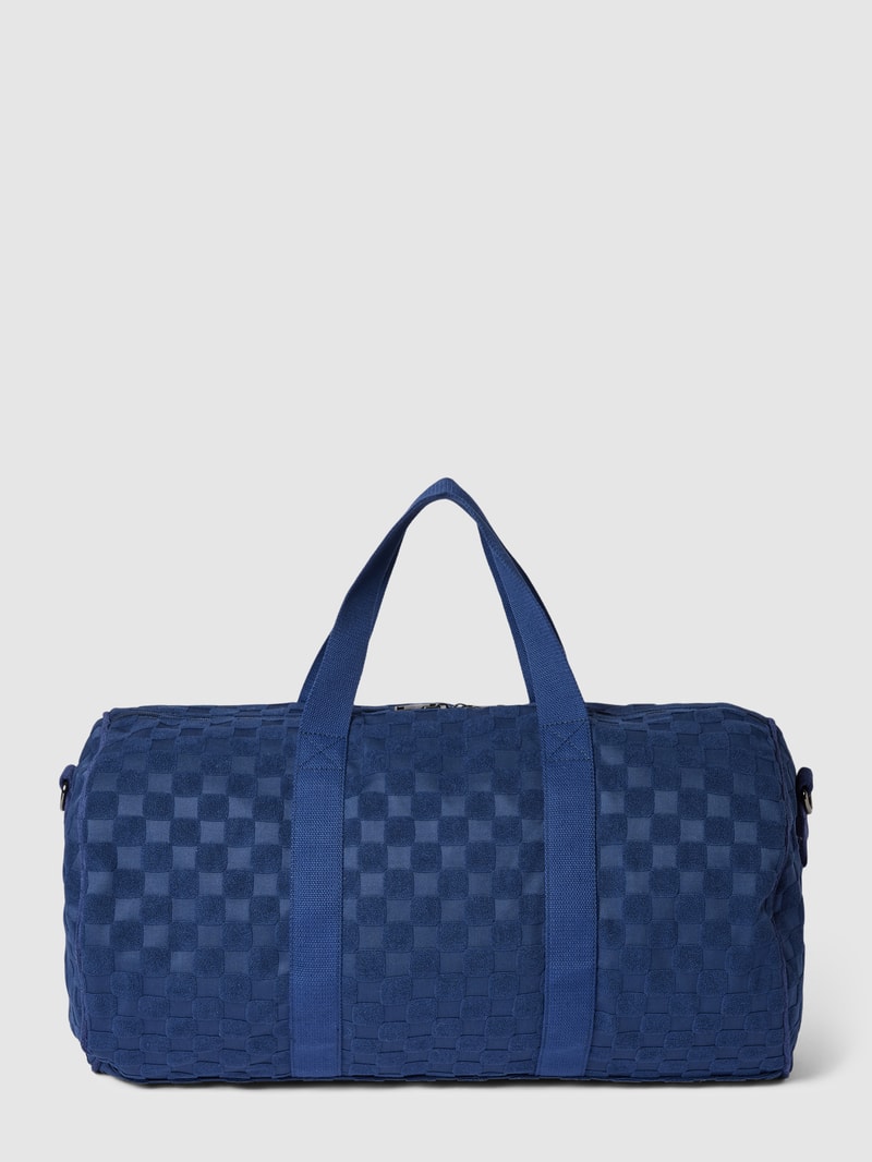 Weekender mit Allover-Muster Modell 'JETLEG ROUND' in marineblau