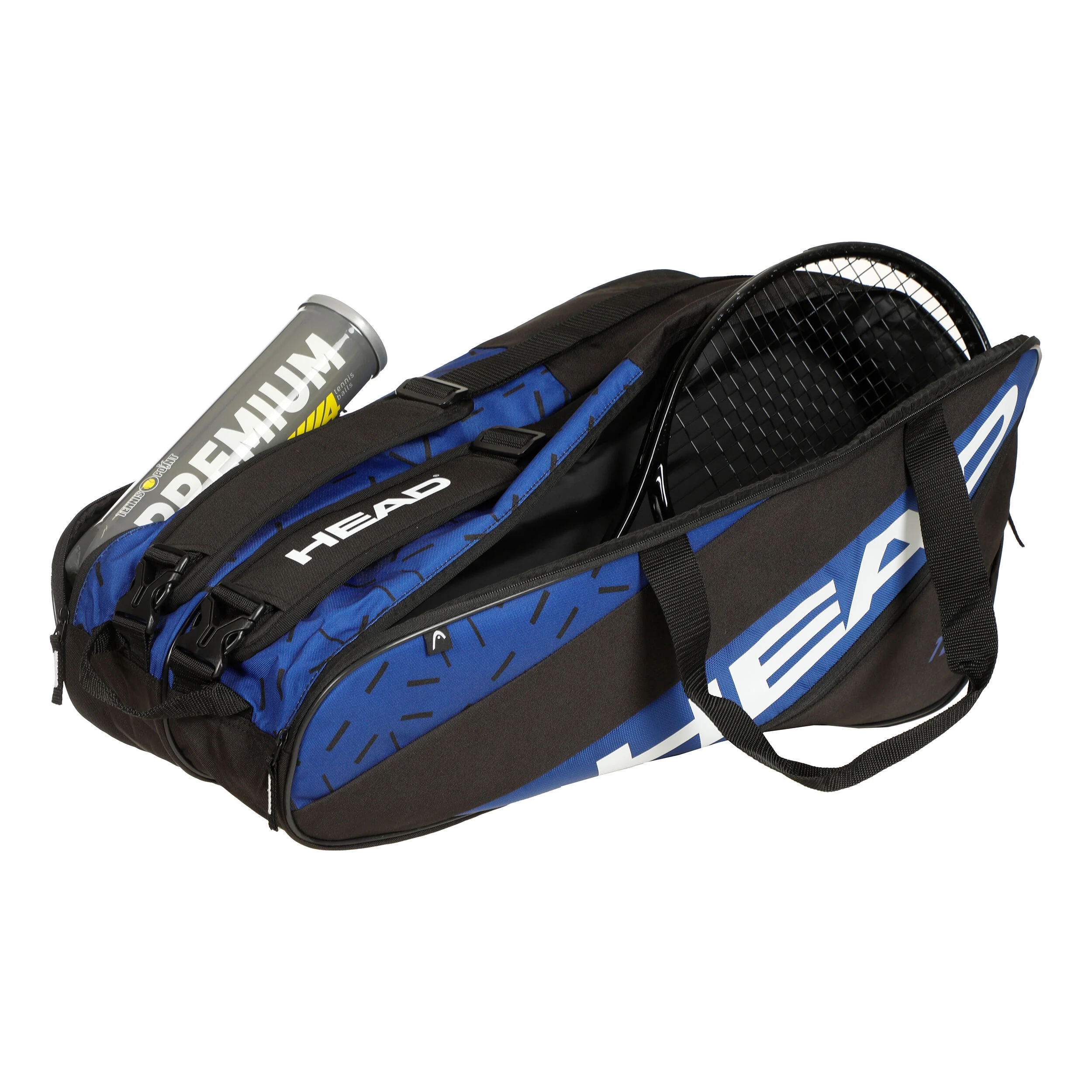 Team Racquet Bag L Schlägertasche - Schwarz, Blau