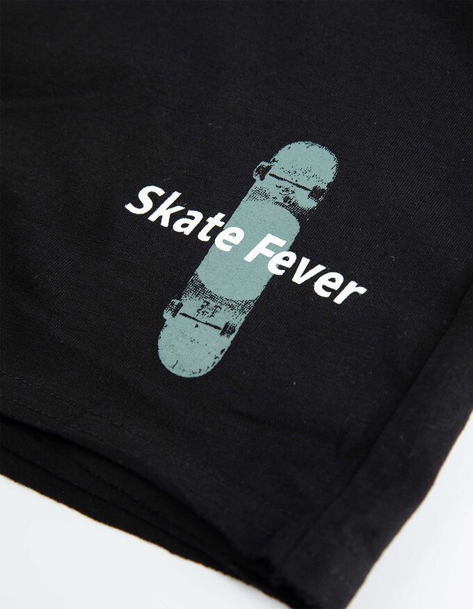 Pyjama Set aus Shirt und Shorts - Rückenprint