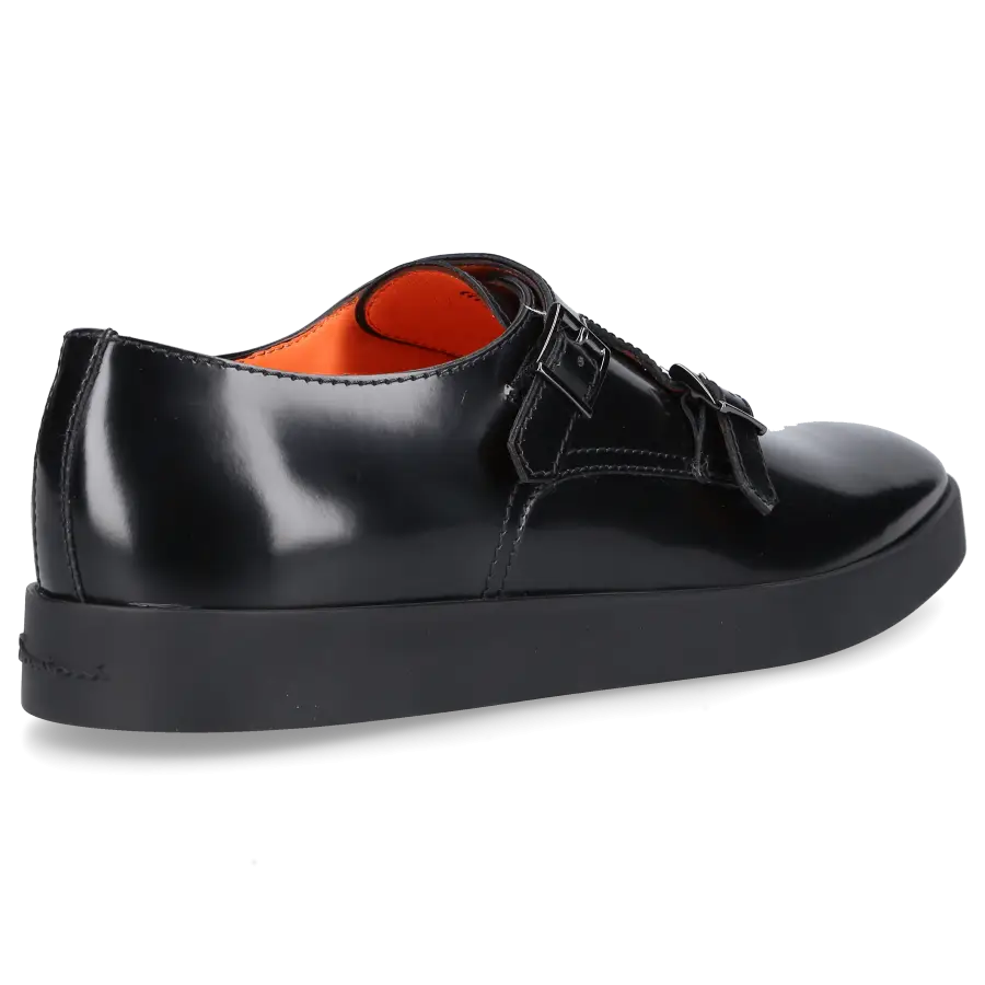 Santoni - Monk Schuhe 17832 Kalbsleder - schwarz
