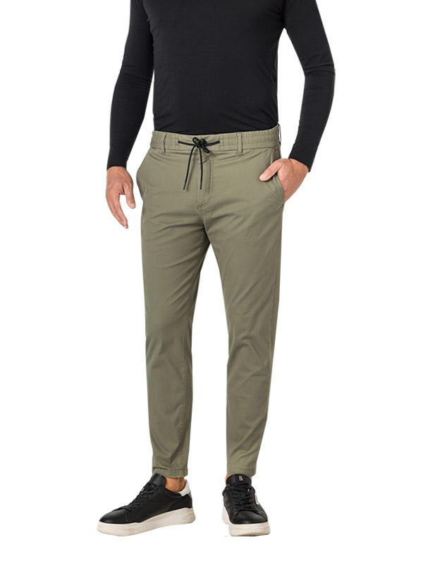 BOSS Orange, Chino, Baumwolle, olivgrün