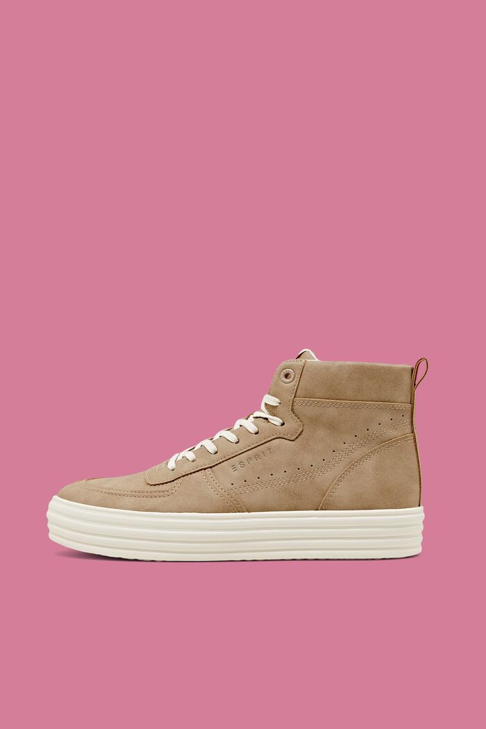 High Top-Sneaker in Glattlederoptik