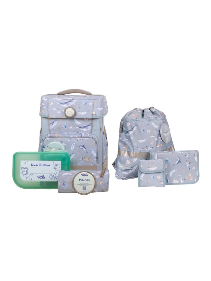 SCHOOL-MOOD Champion Schulranzen-Set in Aqua günstig kaufen onesize