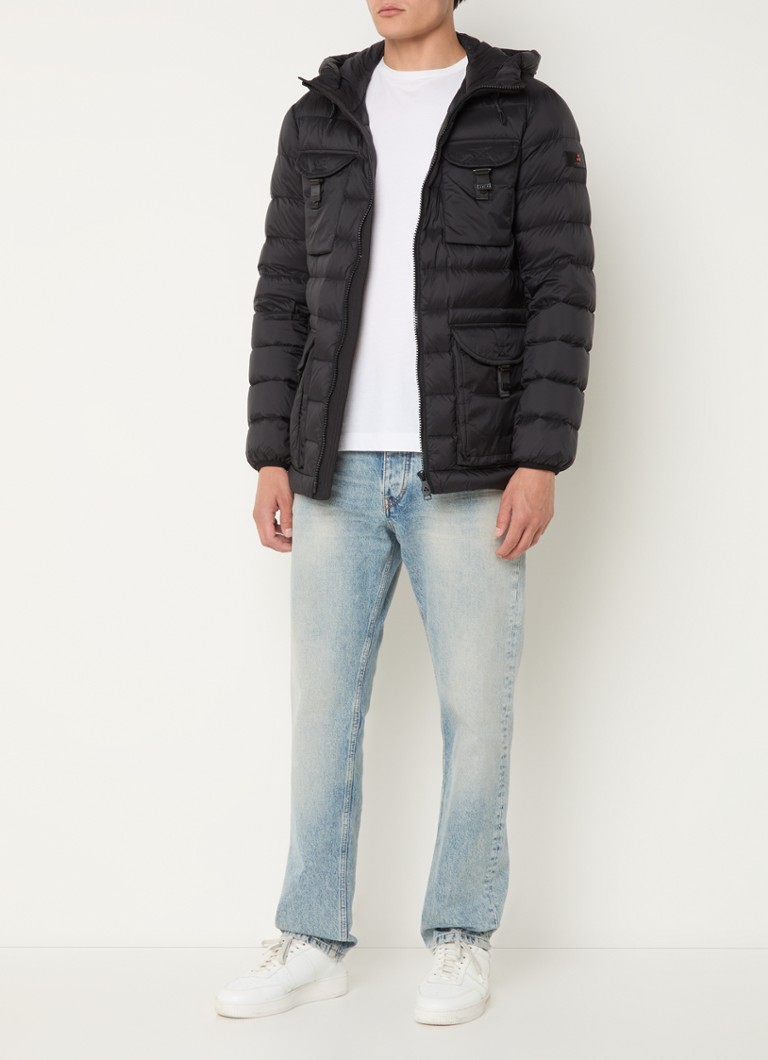 Peuterey Tipeka quilted jacket with down padding and removable hood