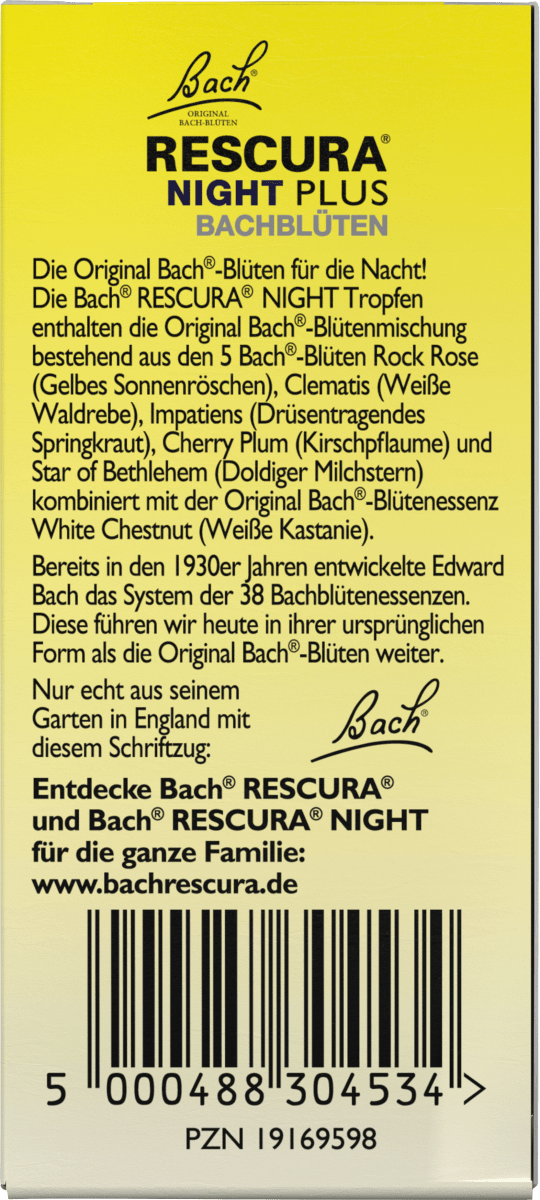 Bachblüten Nachtruhe Tropfen, 10 ml