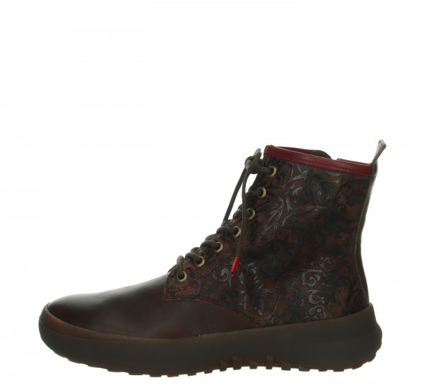 KUSABI Schnürboots - Espresso/Kombi