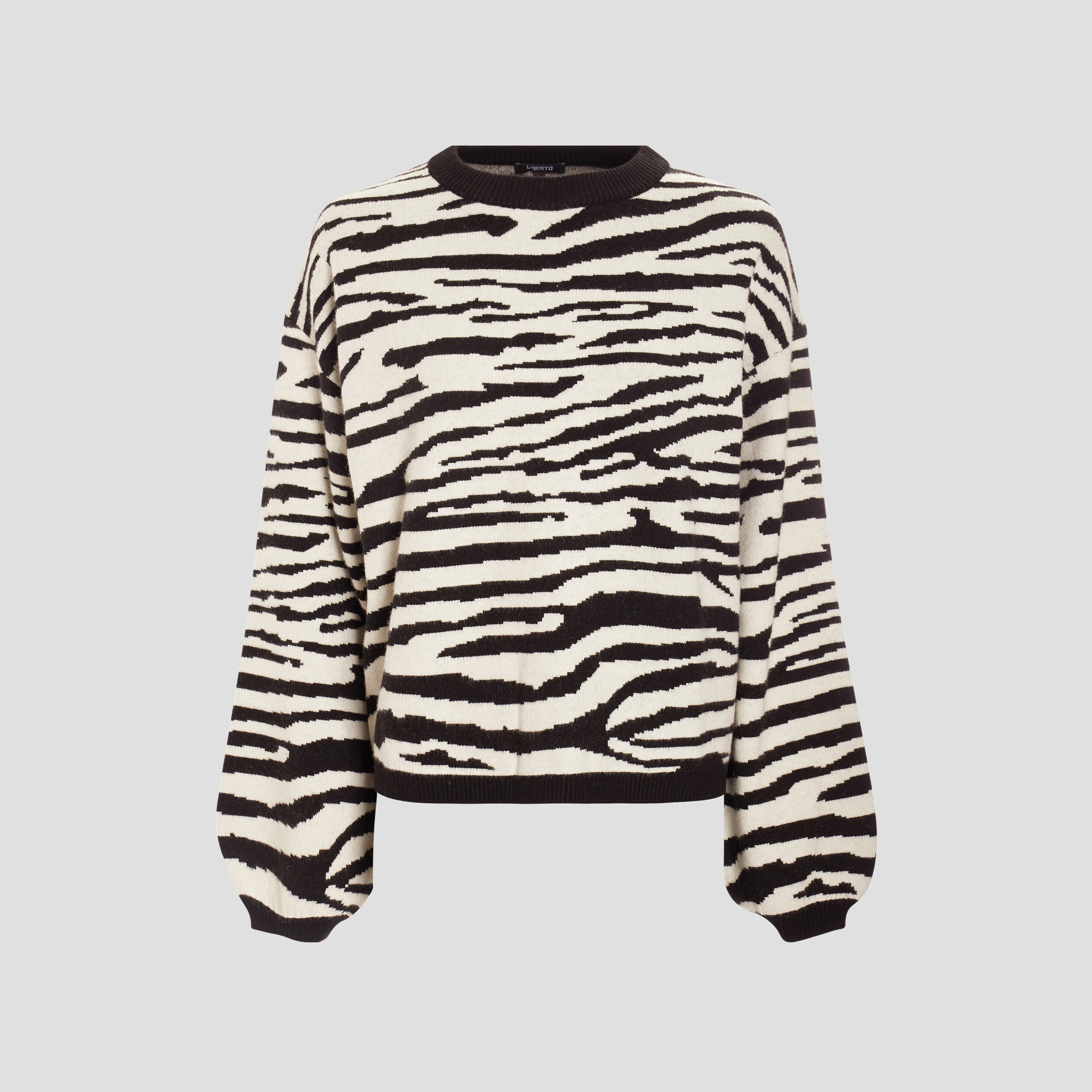 Pull avec col rond ivoire femme | La Halle