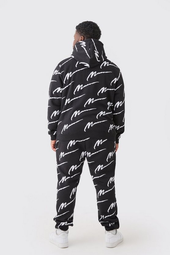 Plus Man Signature Hoodie mit Print