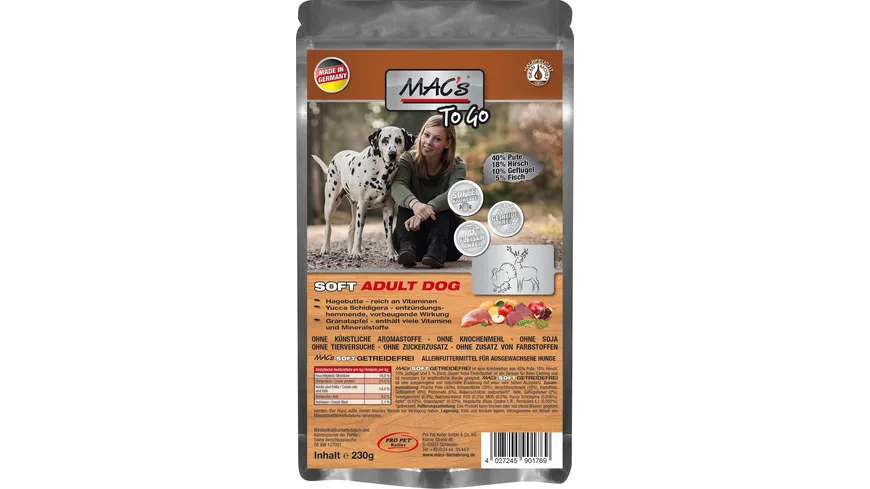 MAC's DOG Hundetrockenfutter Soft 