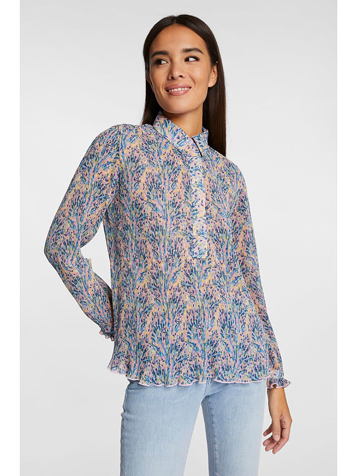 Rich & Royal Bluse in Rosa/ Blau günstig kaufen