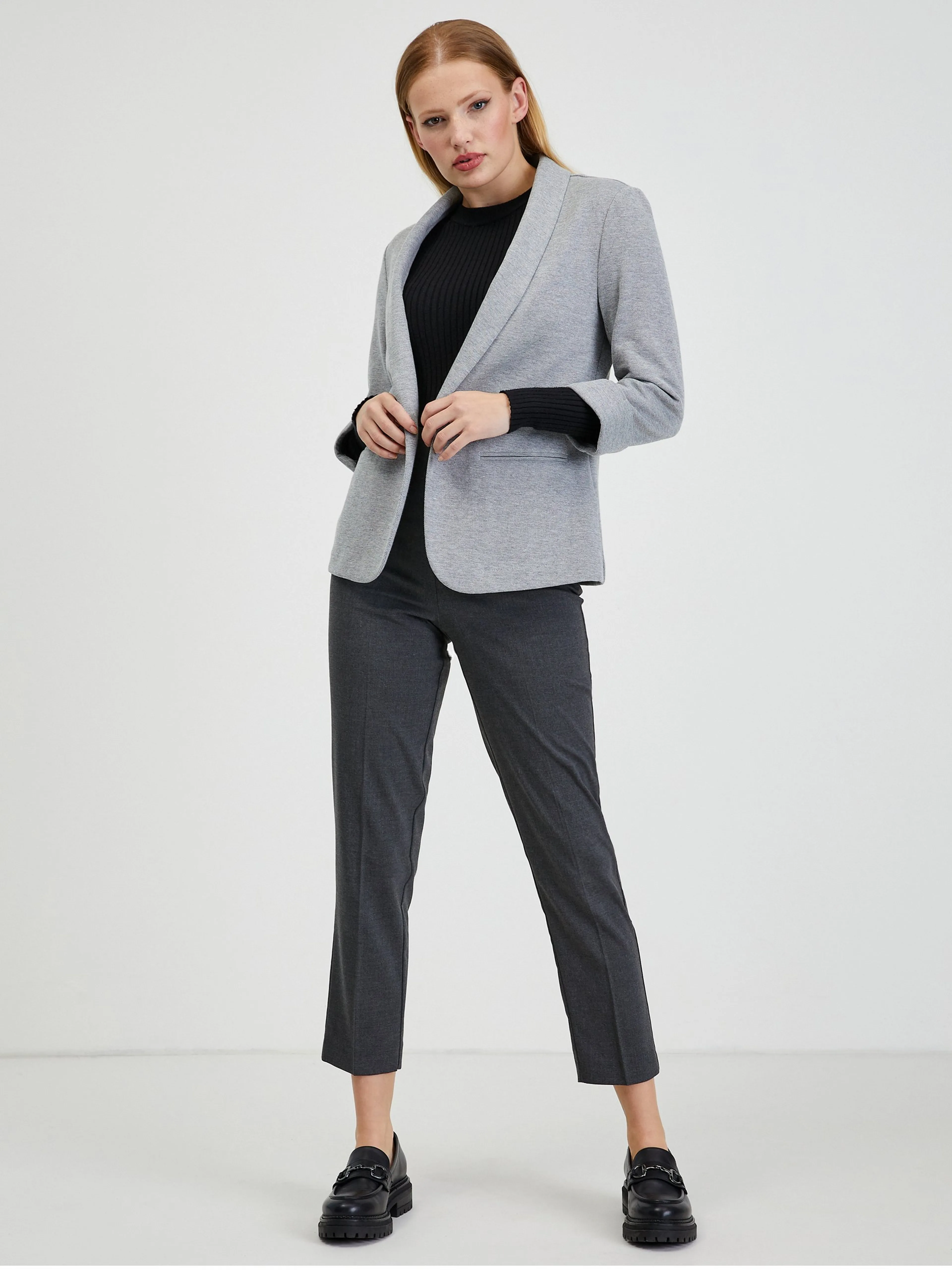 Graue Damen-Crop-Hose ORSAY
