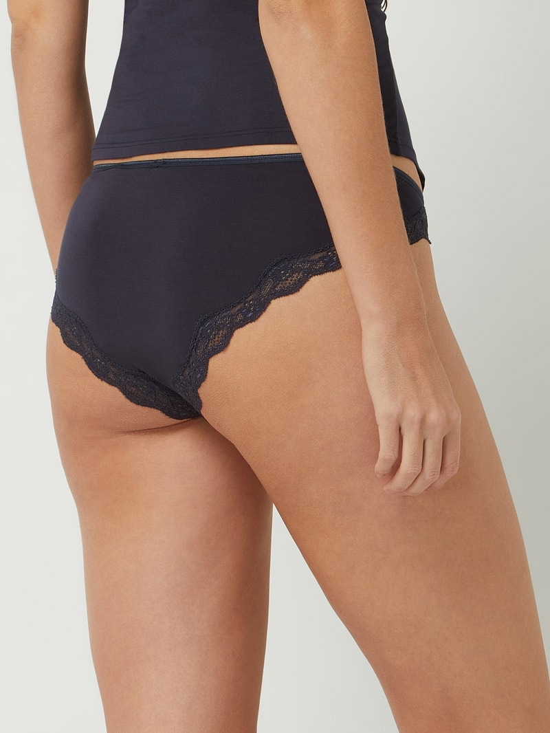 Slip mit Stretch-Anteil in marineblau