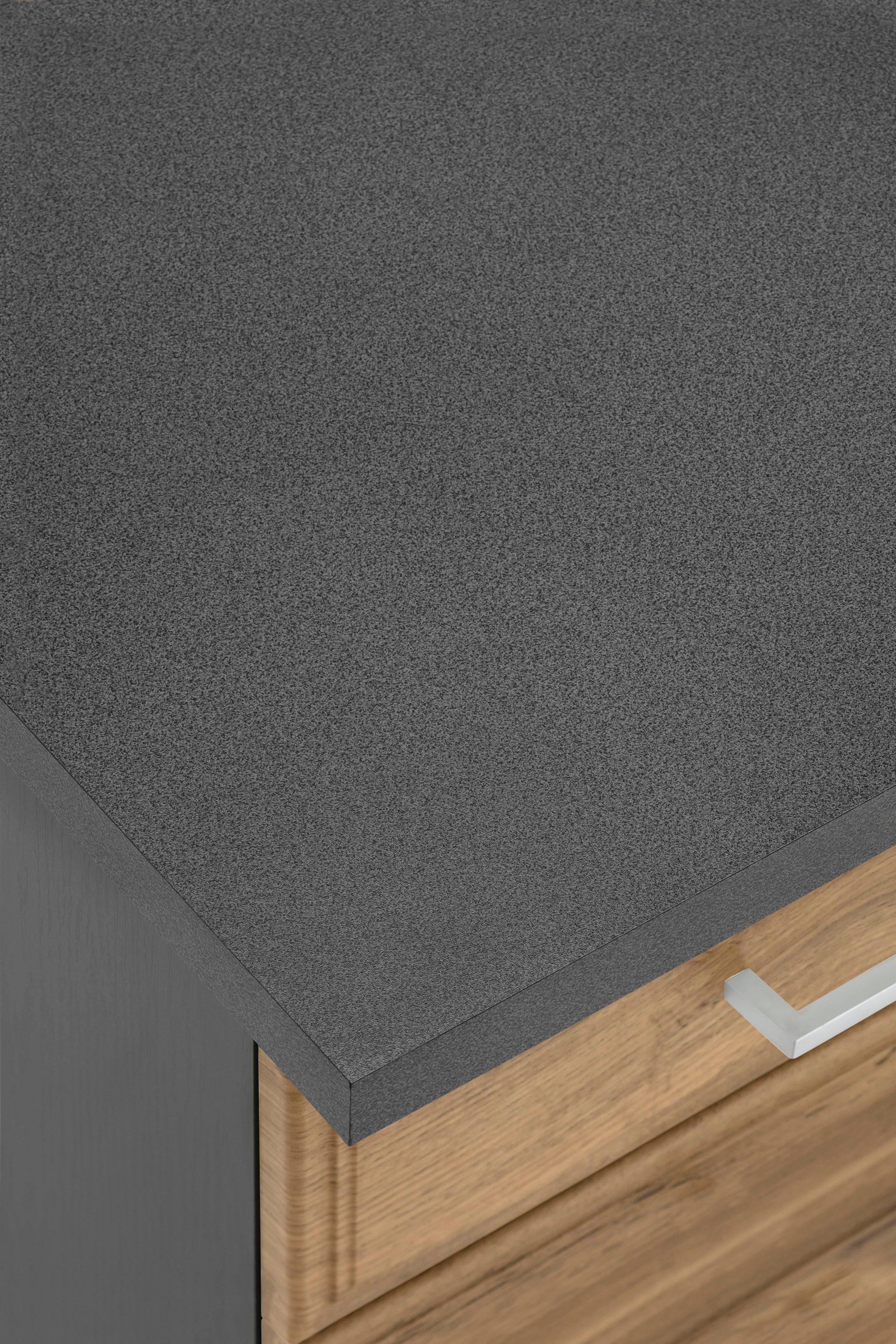 HELD MÖBEL Küchenzeile Stockholm, Breite 280 cm, mit hochwertigen MDF Fronten im Landhaus-Stil