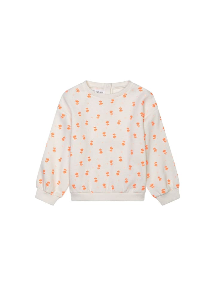 Minoti 2tlg. Outfit: Sweatshirt Fleurs 7 in weiß günstig kaufen