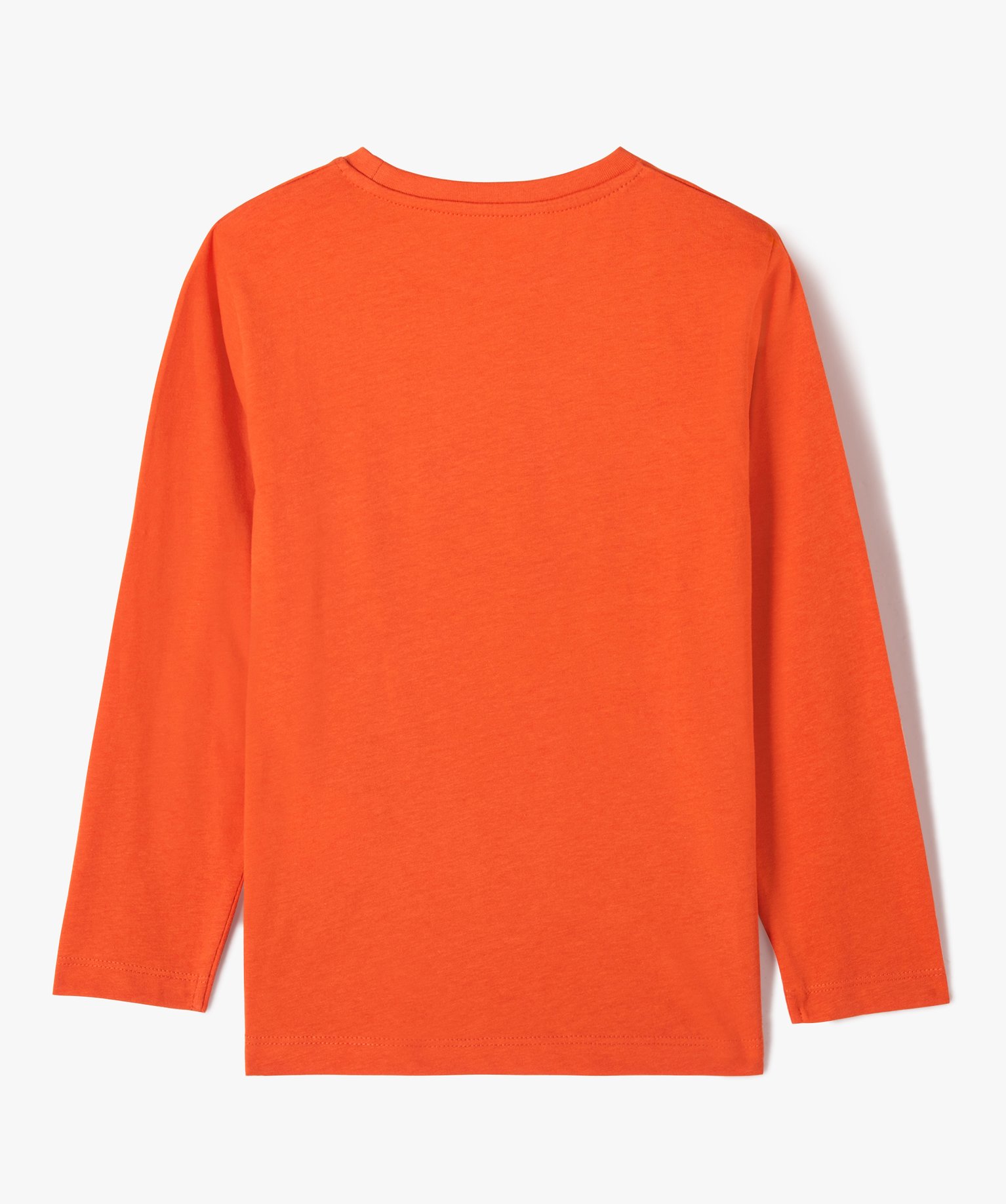 Tee-shirt Garçon à manches longues avec motif orange | GEMO