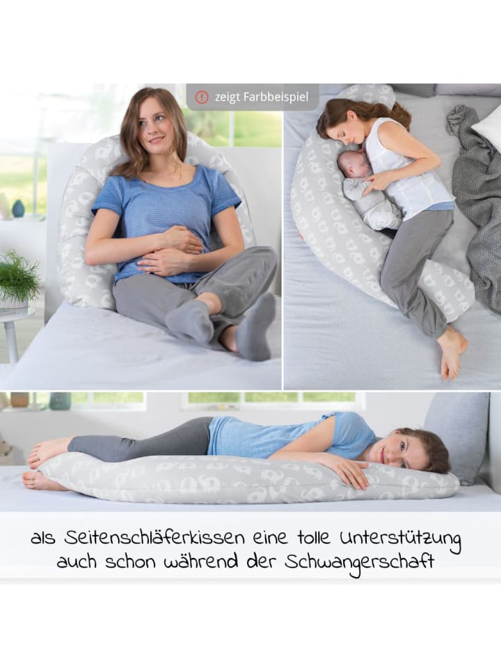 Theraline Stillkissen Das Komfort mit Mikroperlen-Füllung inkl. in grau,motiv günstig kaufen onesize