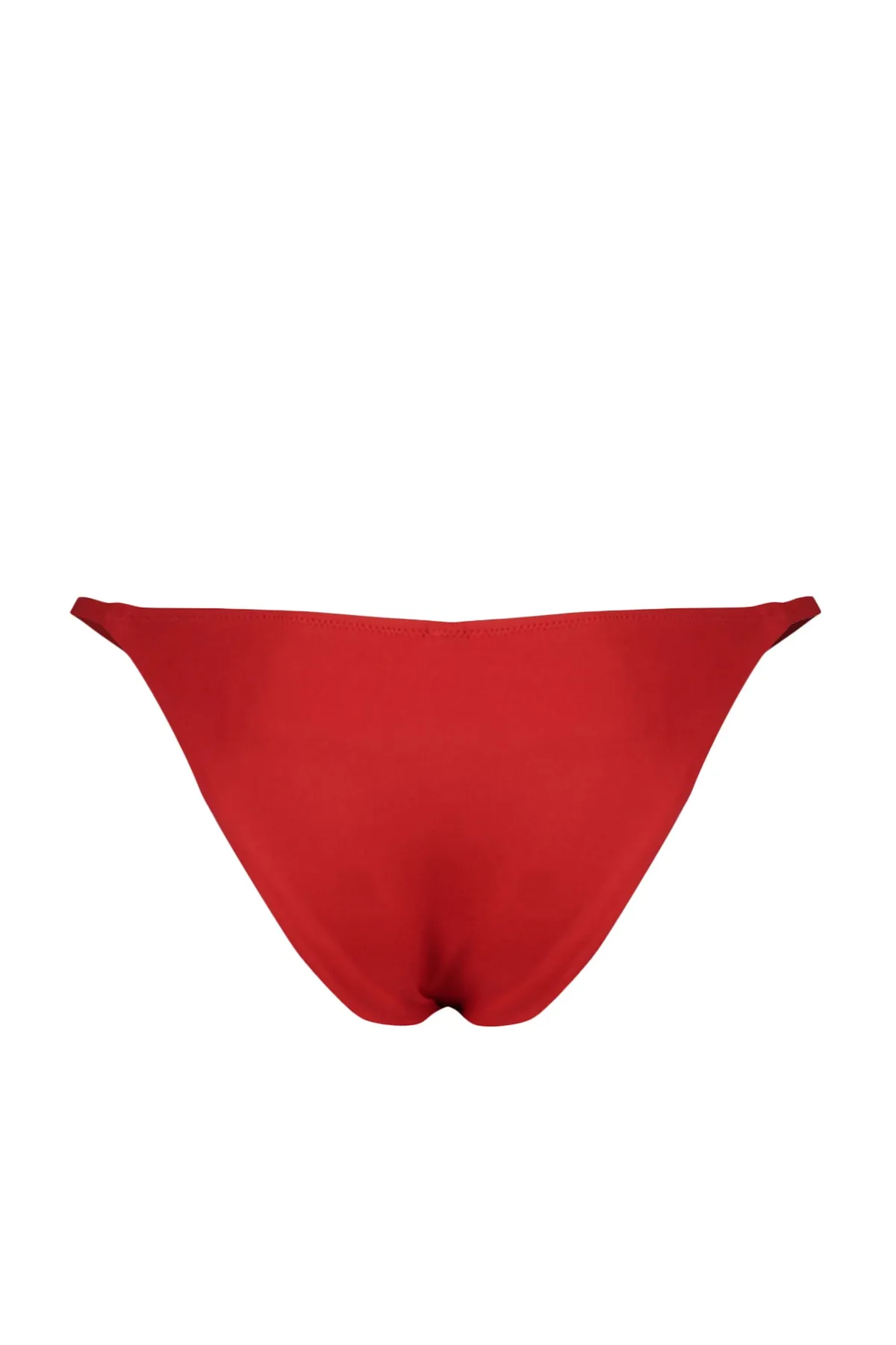 Trendyol Collection  Rote Paspelierung, normales Bein-Bikiniunterteil TBESS22BA0232