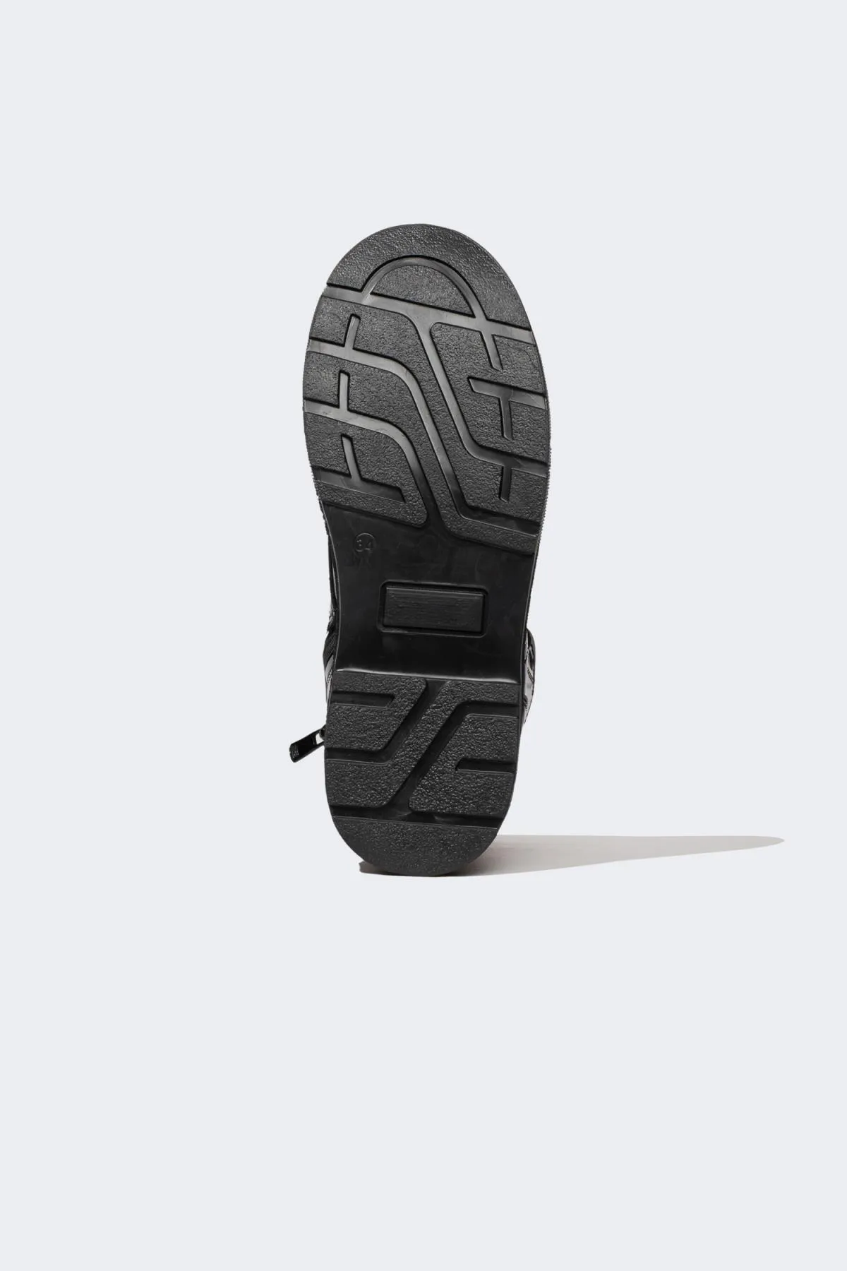 DeFacto  Mädchenstiefel aus Kunstleder mit hoher Sohle - zum Schnüren und mit Reißverschluss A7180a823wn