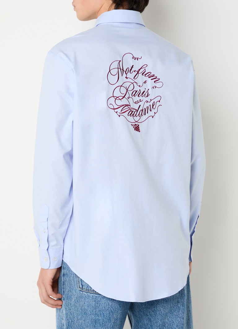 Drôle de Monsieur Chemise coupe classique avec broderie