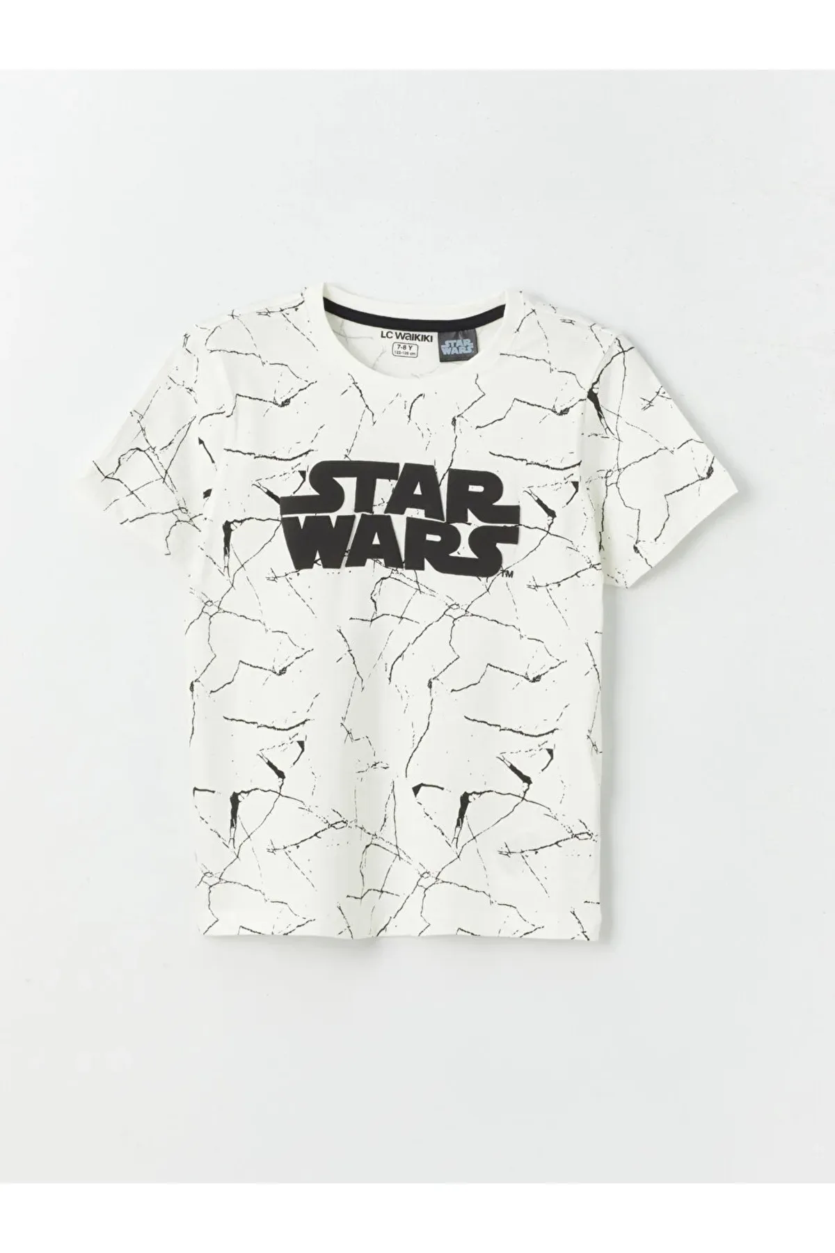 LC Waikiki  LCW Kinder-Pyjama-Set mit Rundhalsausschnitt, Star Wars-Motiv, kurzärmelig und Shorts