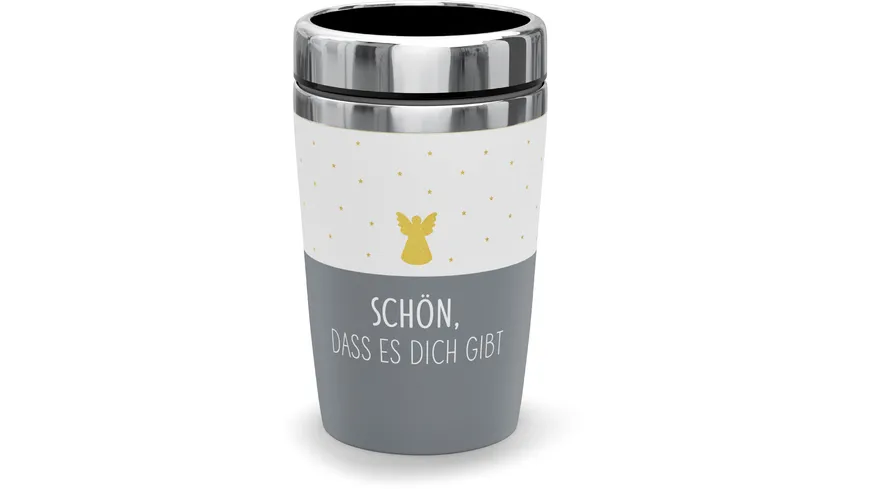 Geschenk für Dich Thermo To-Go 240 ml Engel Schön, dass es dich gibt