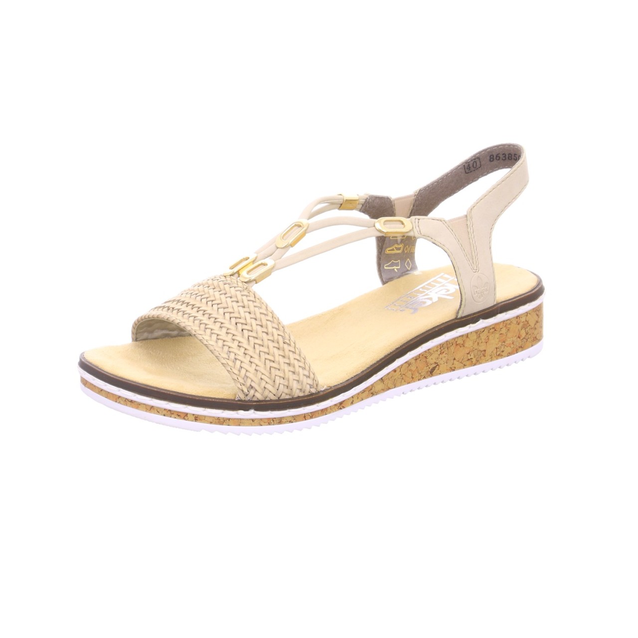 RIEKER Klassische Sandalen beige