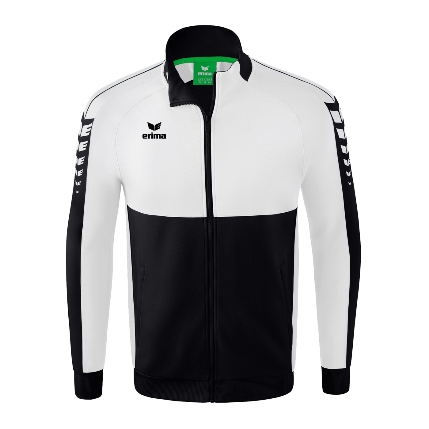 Erima Six Wings Trainingsjacke Schwarz Weiss
