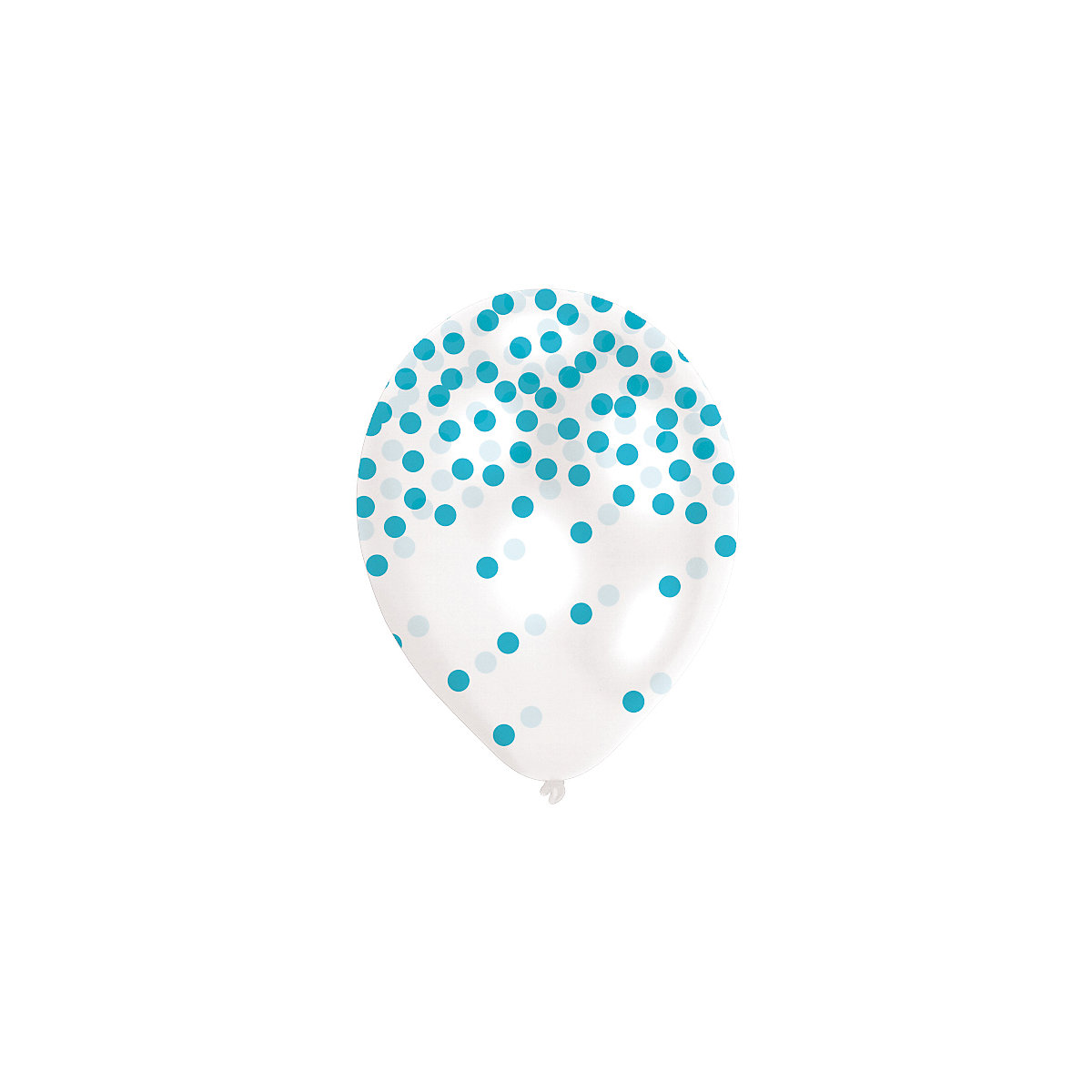Luftballon Konfetti-Pastell, 6 Stück