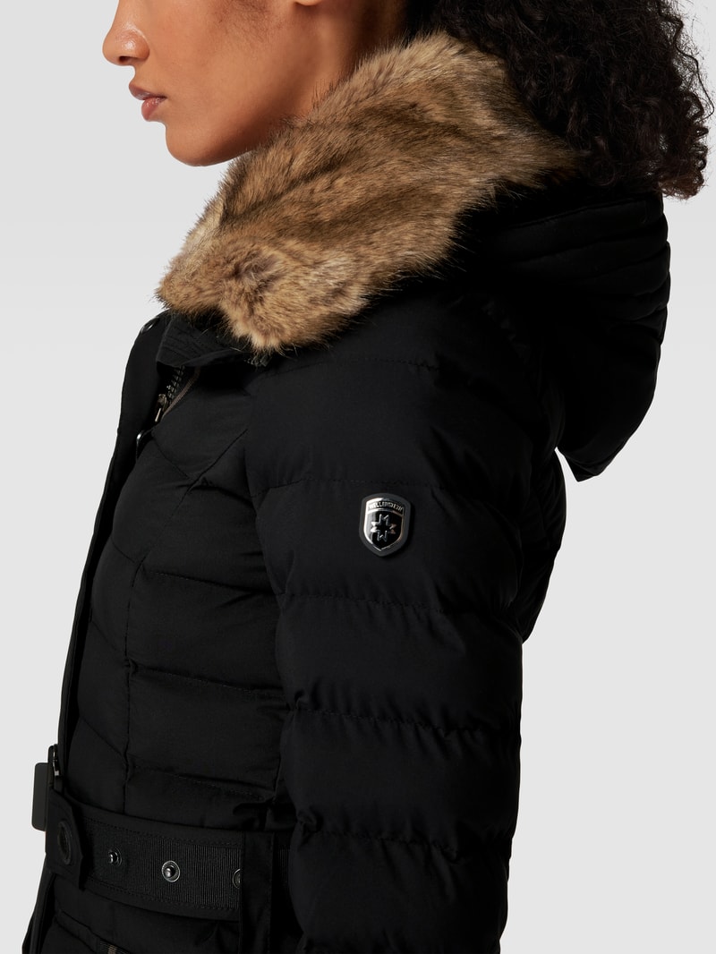 Abendstern 719 Funktionsjacke mit Webpelz in schwarz