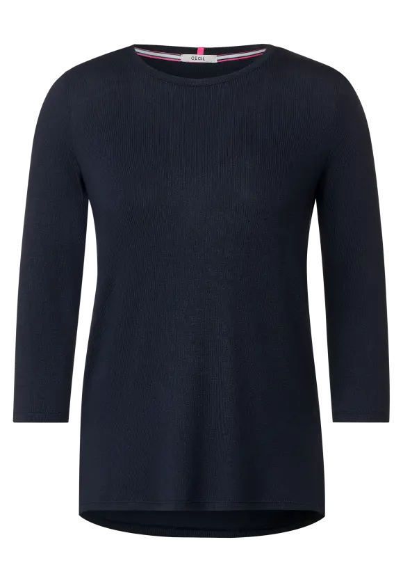 CECIL Langes Shirt in Unifarbe