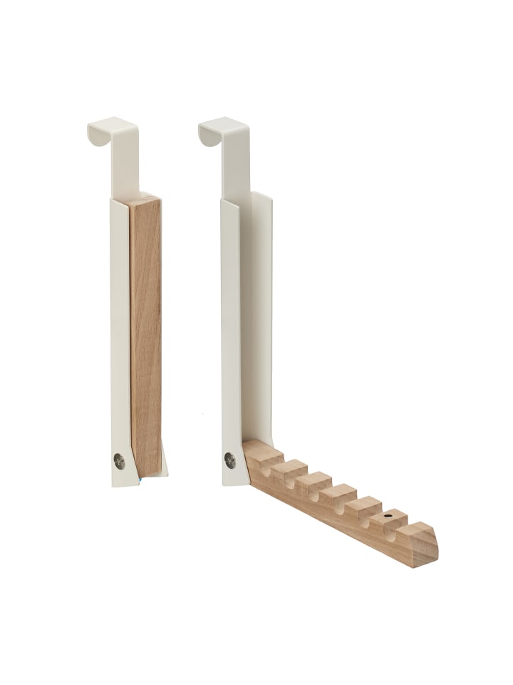 relaxdays 2 x Klapphaken in Creme günstig kaufen onesize