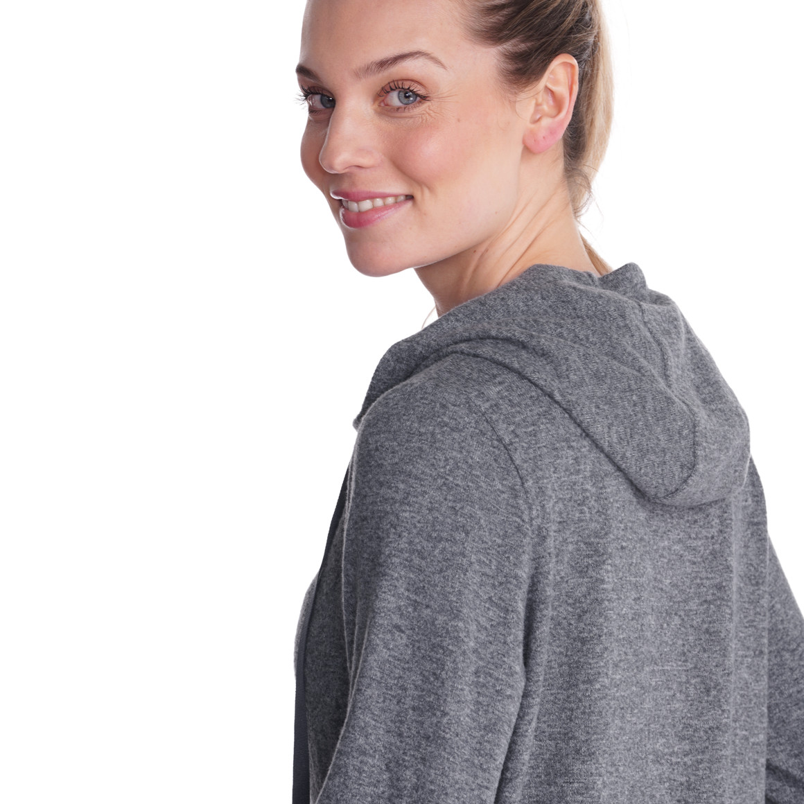Damen Yoga-Sweatjacke mit Kapuze