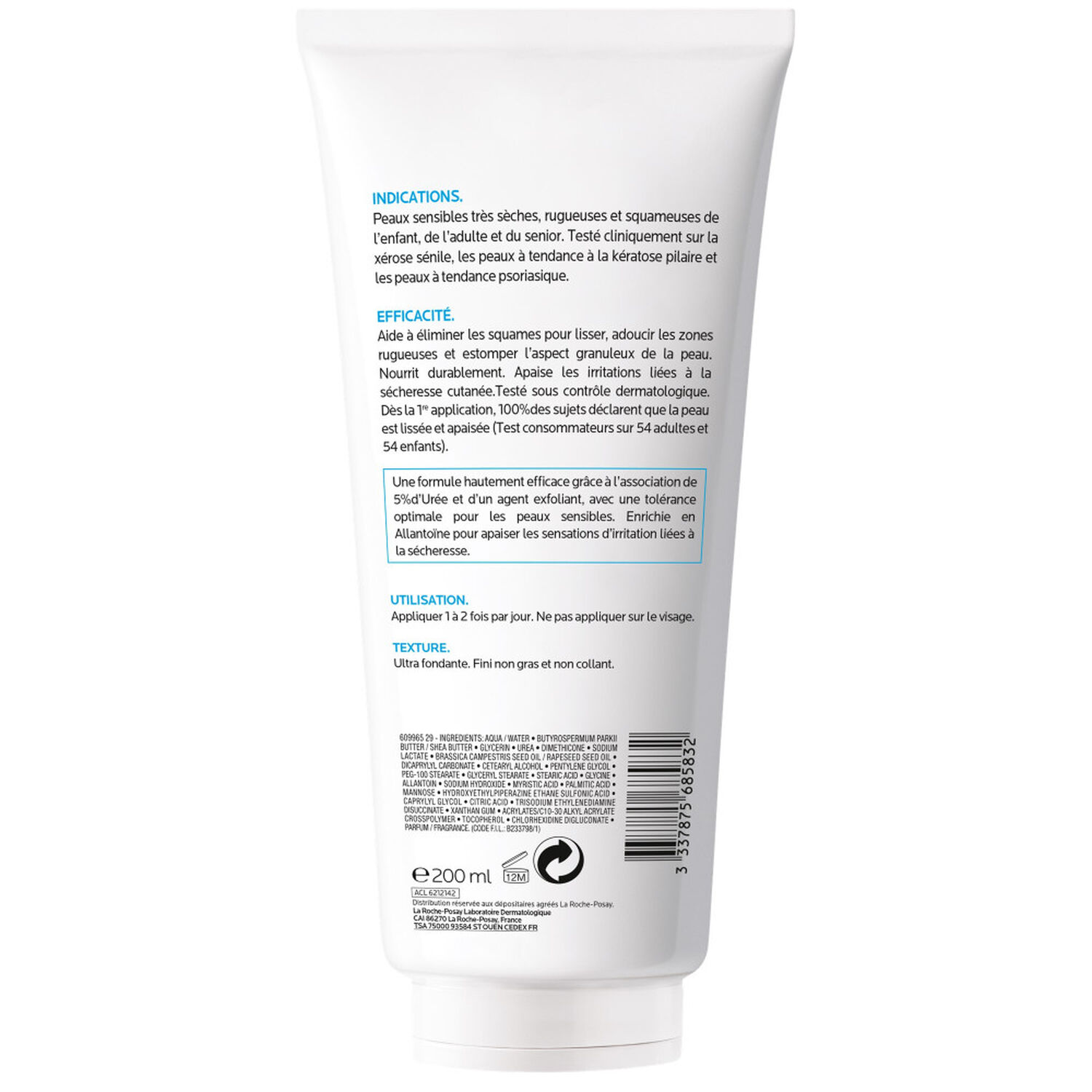 la roche-posay Iso Urea 5+ Lait Lissant Apaisant