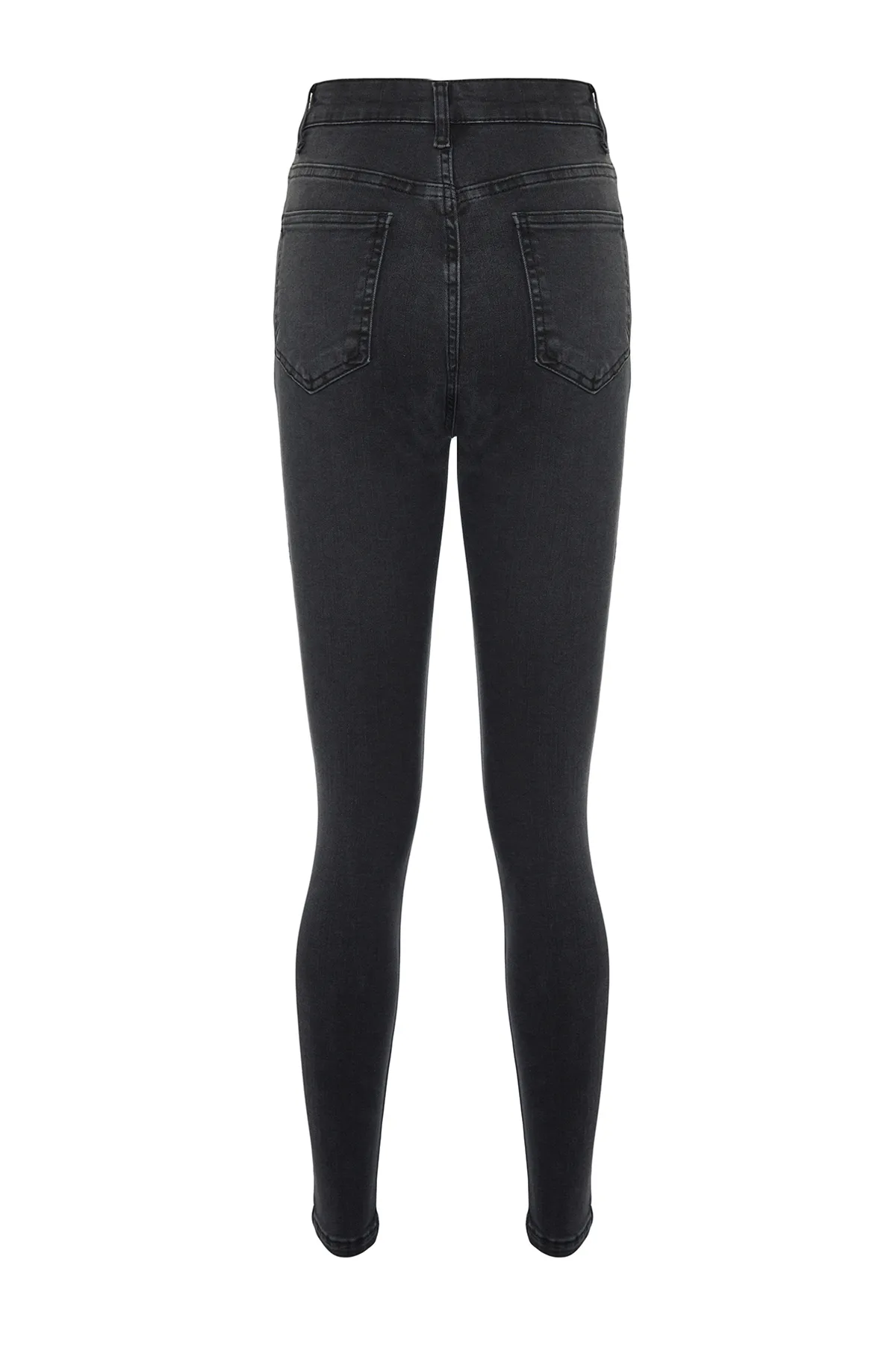 Trendyol Collection  Schwarze High Waist Skinny Jeans in Einheitsgröße TWOAW24JE00277